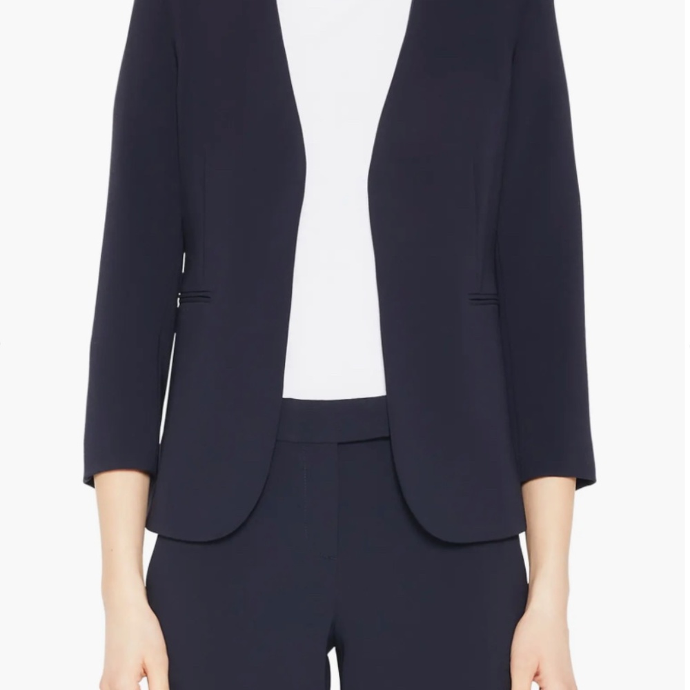 NWT Theory Lindraya B Admiral Jacket Blazer in Sea Blue Women's Size 8